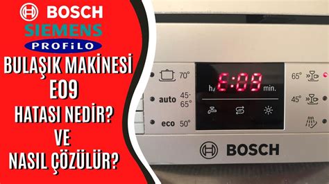 Profilo Bulaşık Makinesi E09 Hatası Nasıl Düzeltilir? 